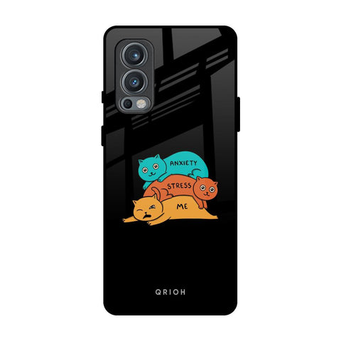 Anxiety Stress OnePlus Nord 2 Glass Back Cover Online