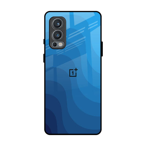 Blue Wave Abstract OnePlus Nord 2 Glass Back Cover Online