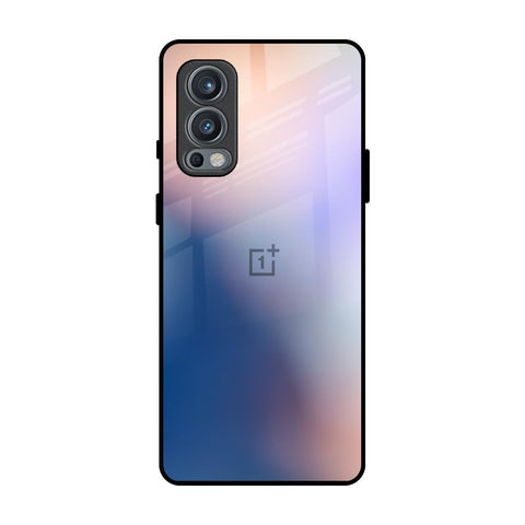 Blue Mauve Gradient OnePlus Nord 2 Glass Back Cover Online