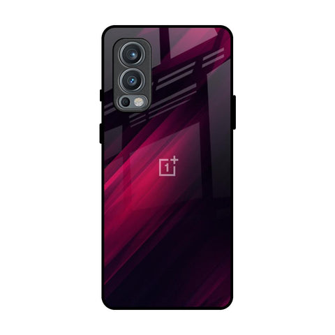 Razor Black OnePlus Nord 2 Glass Back Cover Online