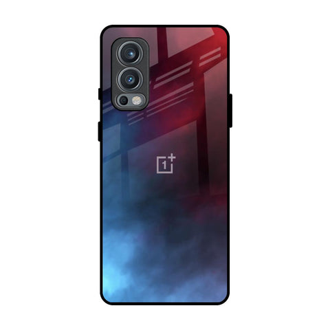 Smokey Watercolor OnePlus Nord 2 Glass Back Cover Online