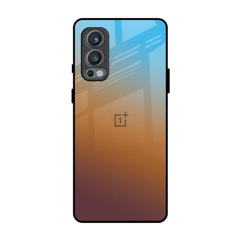 Rich Brown OnePlus Nord 2 Glass Back Cover Online