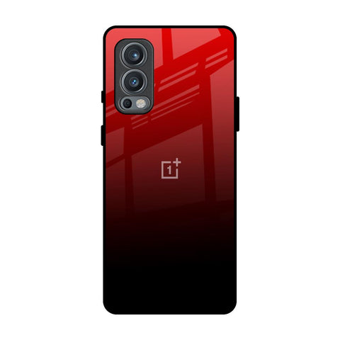 Maroon Faded OnePlus Nord 2 Glass Back Cover Online
