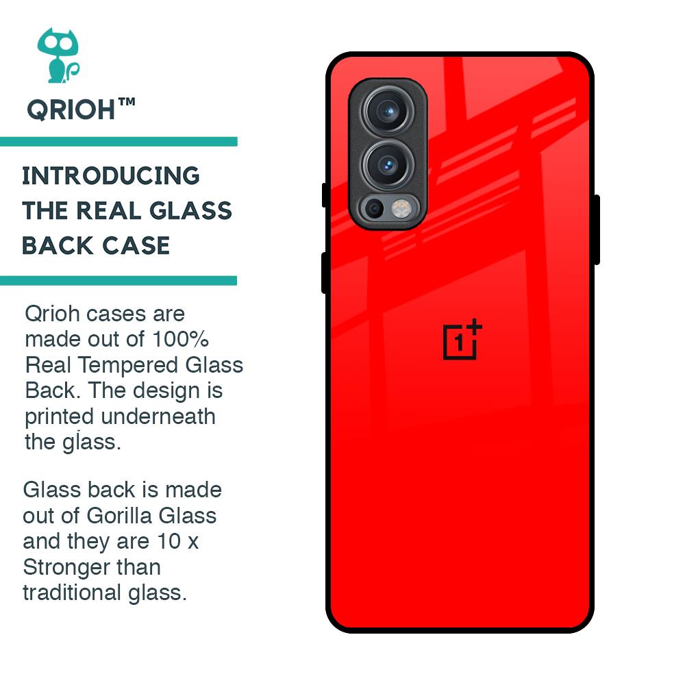 Blood Red Glass Case for OnePlus Nord 2