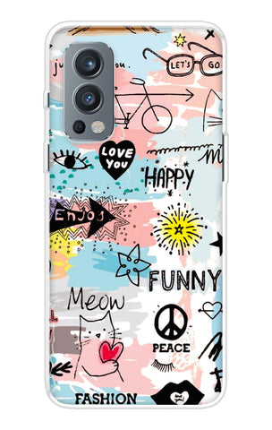 Happy Doodle OnePlus Nord 2 Back Cover