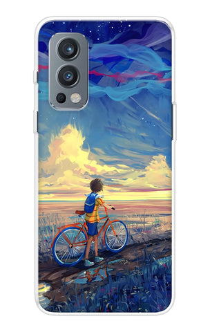 Riding Bicycle to Dreamland OnePlus Nord 2 Back Cover