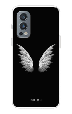 White Angel Wings OnePlus Nord 2 Back Cover