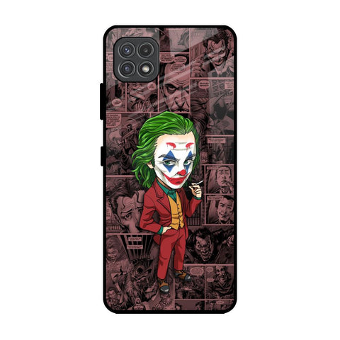 Joker Cartoon Samsung Galaxy A22 5G Glass Back Cover Online