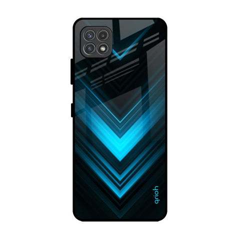 Vertical Blue Arrow Samsung Galaxy A22 5G Glass Back Cover Online