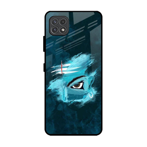 Power Of Trinetra Samsung Galaxy A22 5G Glass Back Cover Online