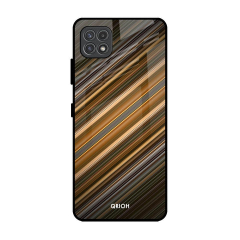 Diagonal Slash Pattern Samsung Galaxy A22 5G Glass Back Cover Online
