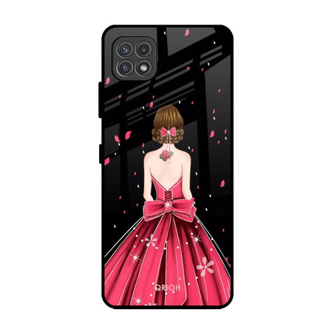 Fashion Princess Samsung Galaxy A22 5G Glass Back Cover Online