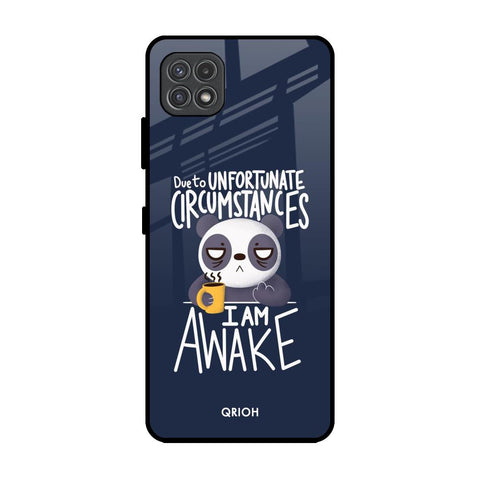 Struggling Panda Samsung Galaxy A22 5G Glass Back Cover Online