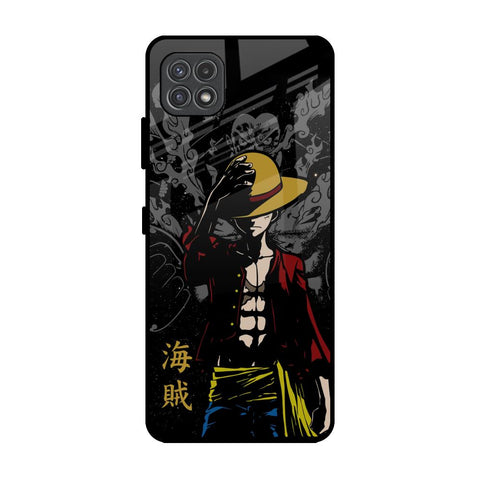 Dark Luffy Samsung Galaxy A22 5G Glass Back Cover Online