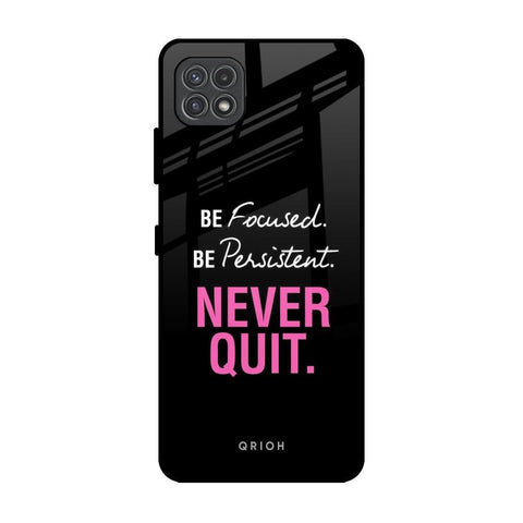 Be Focused Samsung Galaxy A22 5G Glass Back Cover Online