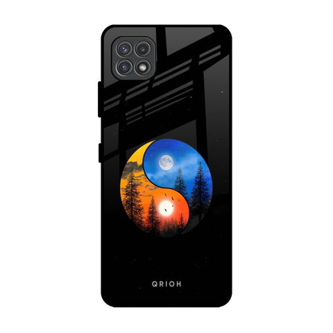 Yin Yang Balance Samsung Galaxy A22 5G Glass Back Cover Online