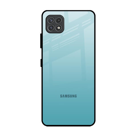 Arctic Blue Samsung Galaxy A22 5G Glass Back Cover Online