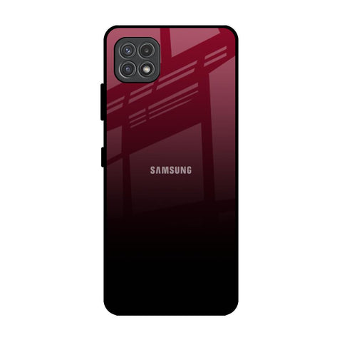 Wine Red Samsung Galaxy A22 5G Glass Back Cover Online