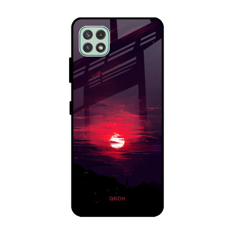 Morning Red Sky Samsung Galaxy A22 5G Glass Cases & Covers Online