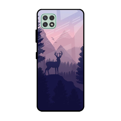 Deer In Night Samsung Galaxy A22 5G Glass Cases & Covers Online