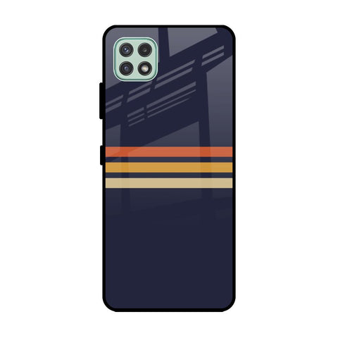 Tricolor Stripes Samsung Galaxy A22 5G Glass Cases & Covers Online