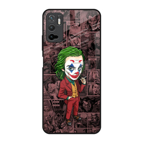 Joker Cartoon Redmi Note 10T 5G Glass Back Cover Online