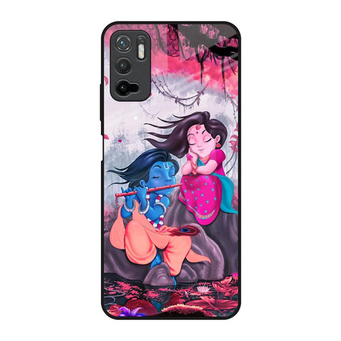 Radha Krishna Art Redmi Note 10T 5G Glass Back Cover Online