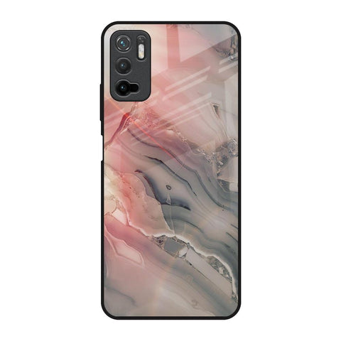 Pink And Grey Marble Redmi Note 10T 5G Glass Back Cover Online