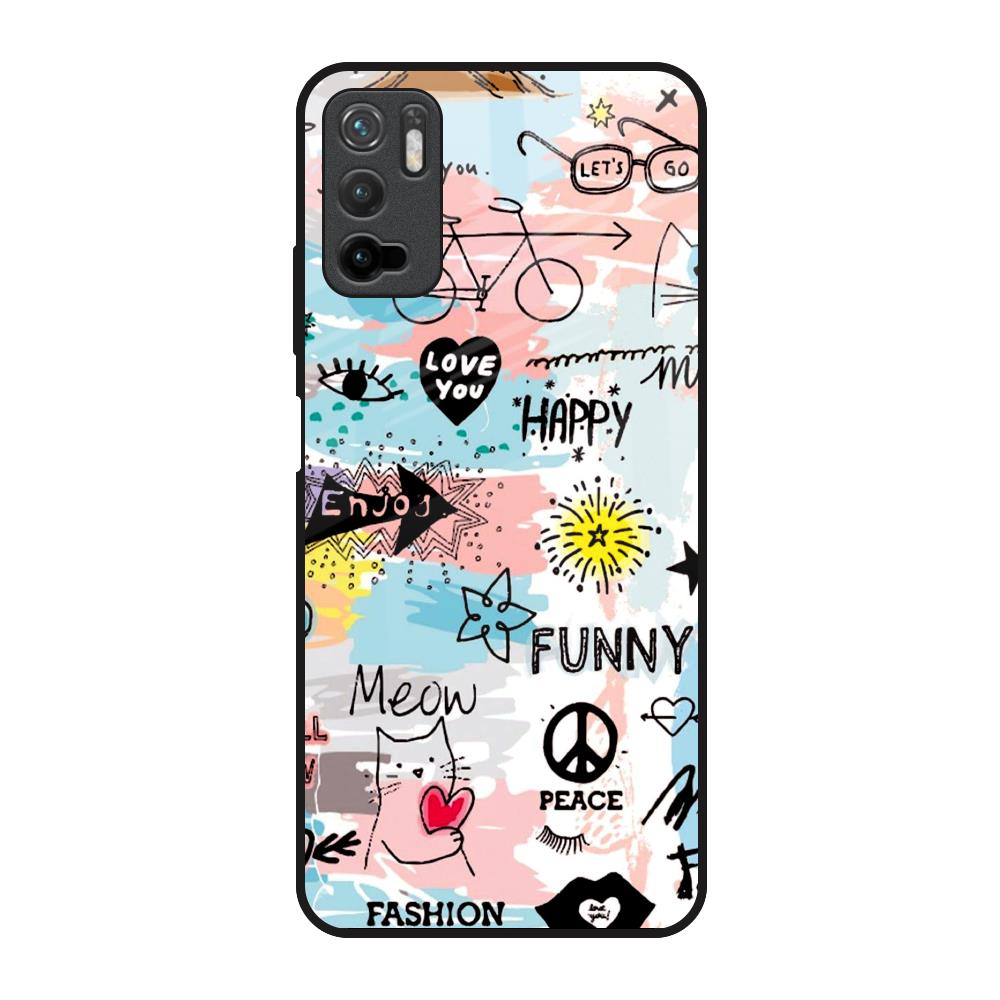 Just For You Redmi Note 10T 5G Glass Back Cover Online