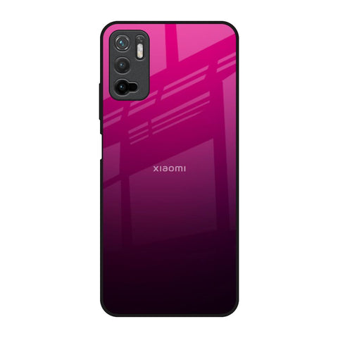 Purple Ombre Pattern Redmi Note 10T 5G Glass Back Cover Online