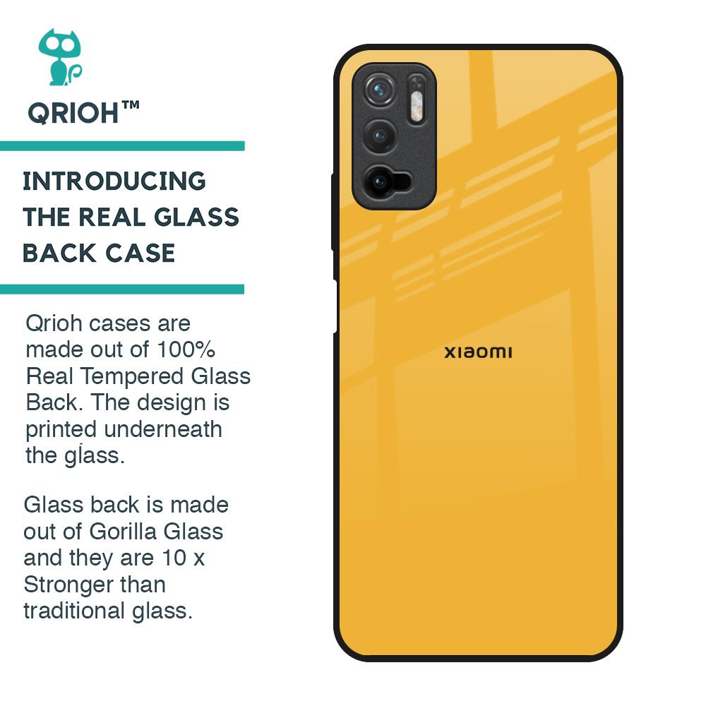 Fluorescent Yellow Glass case for Redmi Note 10T 5G