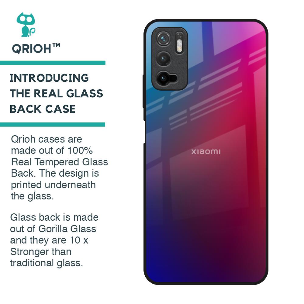 Magical Color Shade Glass Case for Redmi Note 10T 5G