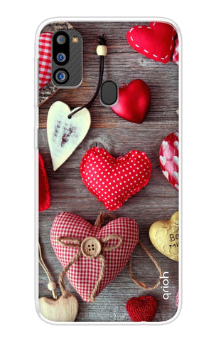 Valentine Hearts Samsung Galaxy M21 2021 Back Cover