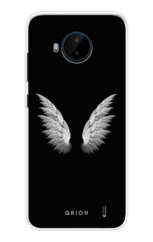White Angel Wings Nokia C20 Plus Back Cover