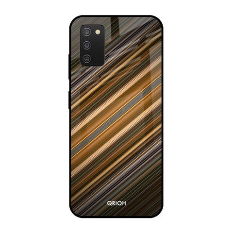 Diagonal Slash Pattern Samsung Galaxy A03s Glass Cases & Covers Online