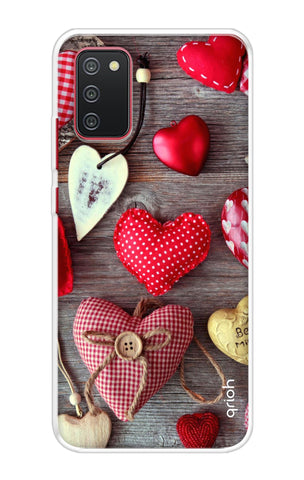 Valentine Hearts Samsung Galaxy A03s Back Cover
