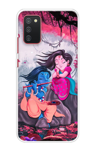 Radha Krishna Art Samsung Galaxy A03s Back Cover