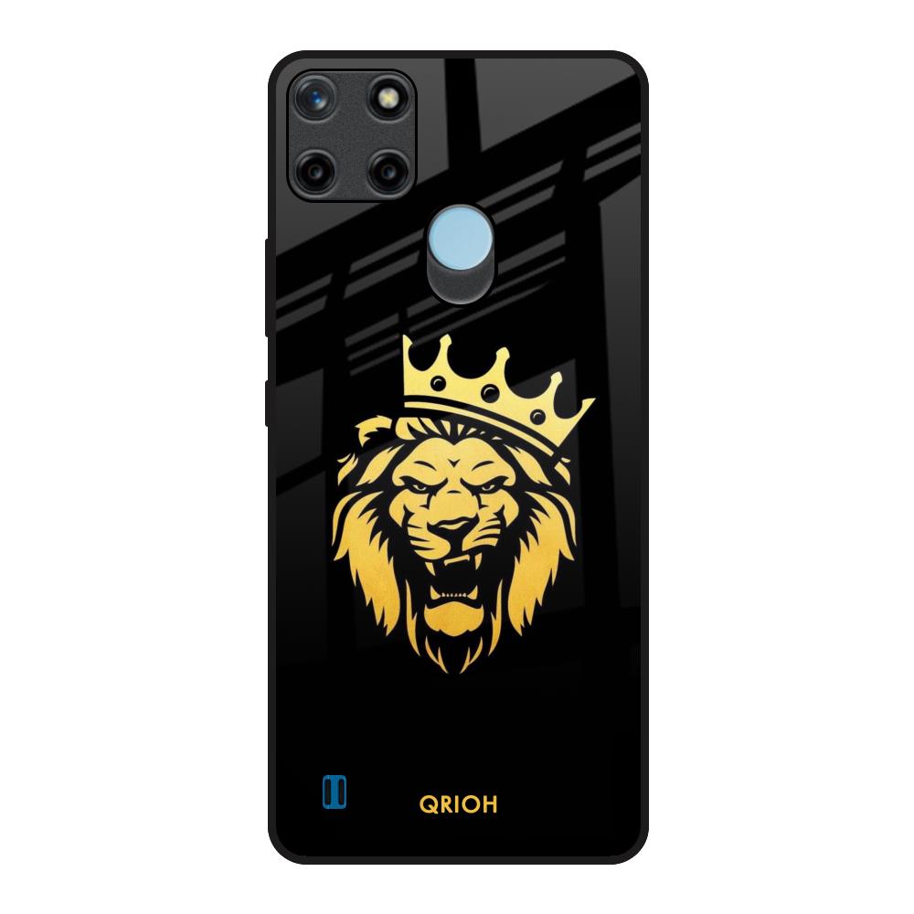 Lion The King Realme C21Y Glass Back Cover Online