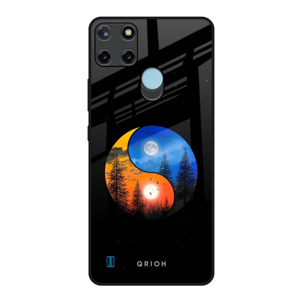 Yin Yang Balance Realme C21Y Glass Back Cover Online