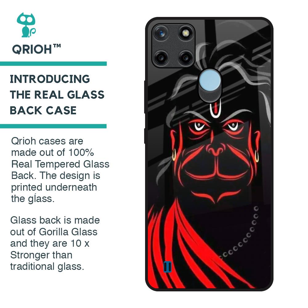Lord Hanuman Glass Case For Realme C21Y