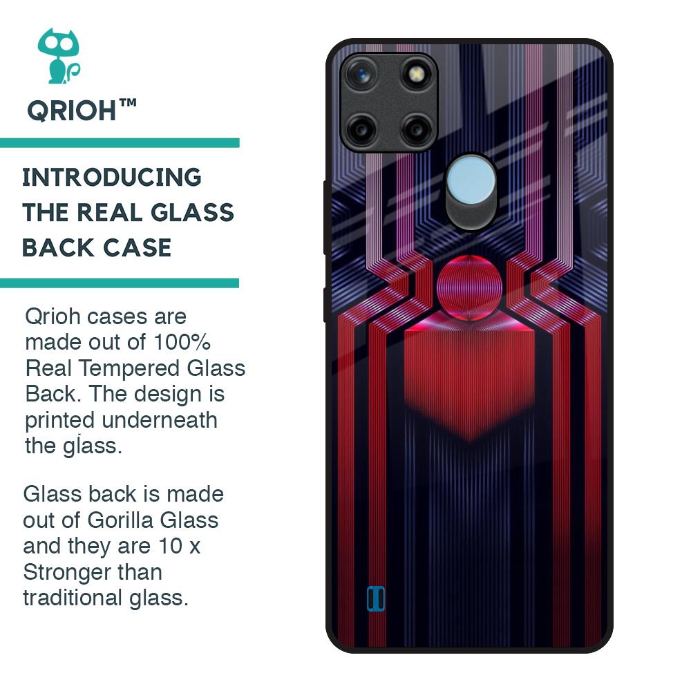 Super Art Logo Glass Case For Realme C21Y