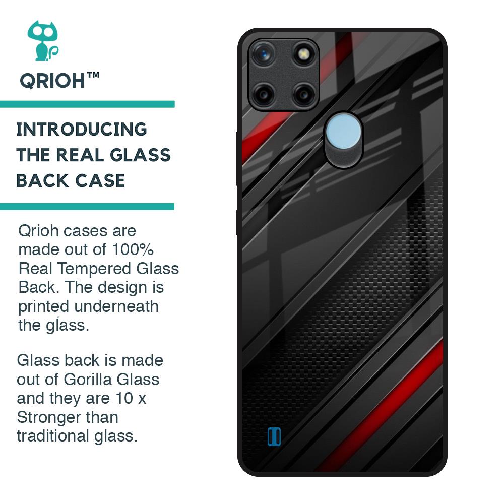 Modern Abstract Glass Case for Realme C21Y