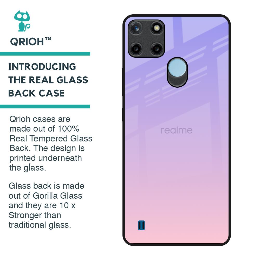 Lavender Gradient Glass Case for Realme C21Y