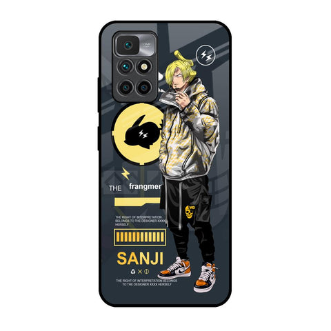 Cool Sanji Redmi 10 Prime Glass Back Cover Online