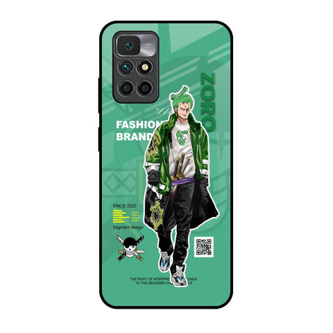 Zoro Bape Redmi 10 Prime Glass Back Cover Online