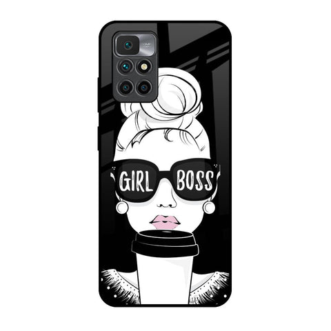 Girl Boss Redmi 10 Prime Glass Back Cover Online