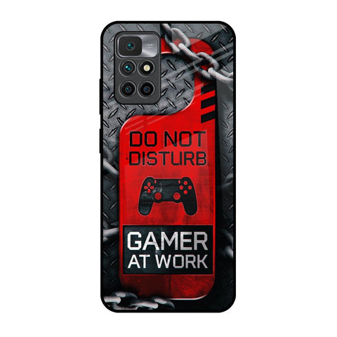 Do No Disturb Redmi 10 Prime Glass Back Cover Online