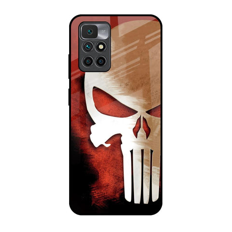 Red Skull Redmi 10 Prime Glass Back Cover Online