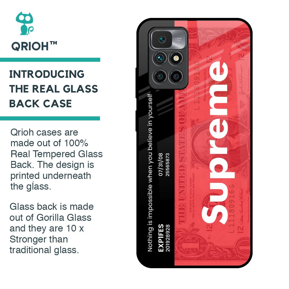Supreme Ticket Glass Case for Redmi 10 Prime