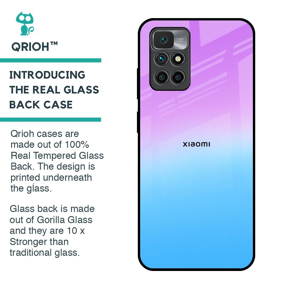Unicorn Pattern Glass Case for Redmi 10 Prime